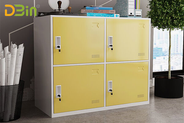 wholesale modern style school metal locker with 4 doors 